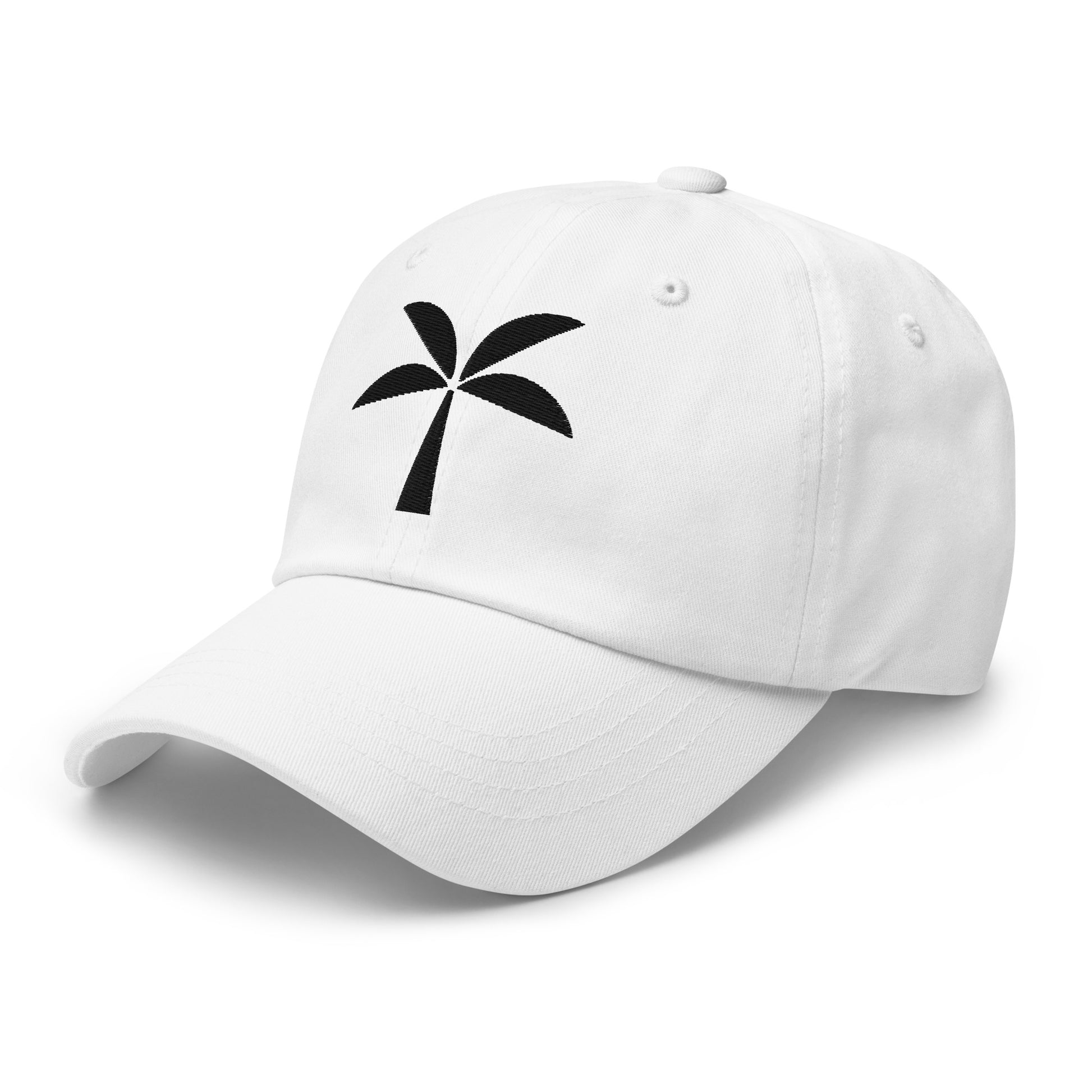 Tomerstyles White Dad Hat - Black Logo