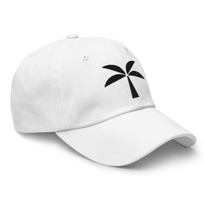 Tomerstyles White Dad Hat - Black Logo
