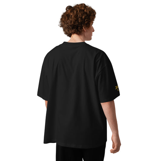 Oversized High Neck T-Shirt - Black