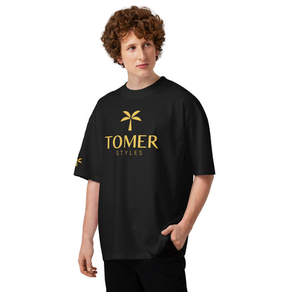 Oversized High Neck T-Shirt - Black