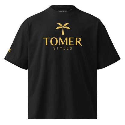 Oversized High Neck T-Shirt - Black