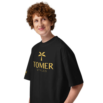 Oversized High Neck T-Shirt - Black