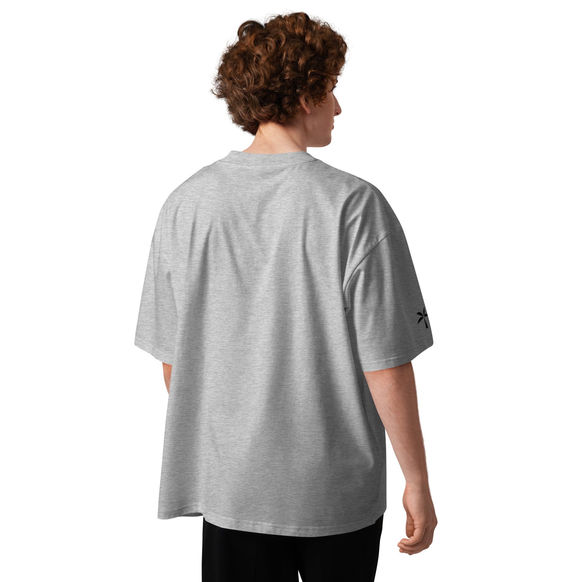 Oversized High Neck T-Shirt - Ash