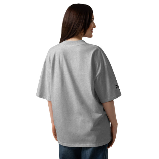 Oversized High Neck T-Shirt - Ash