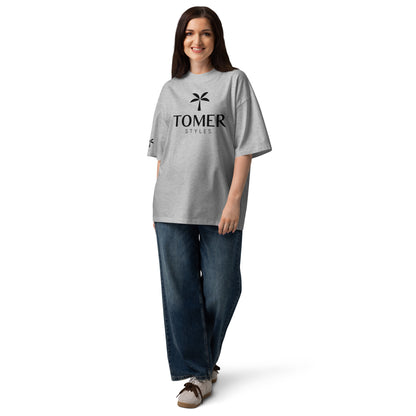 Oversized High Neck T-Shirt - Ash
