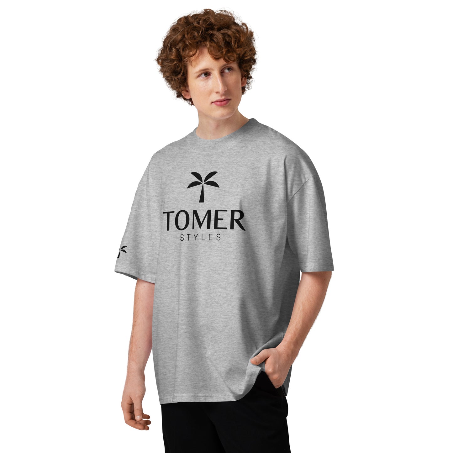 Oversized High Neck T-Shirt - Ash