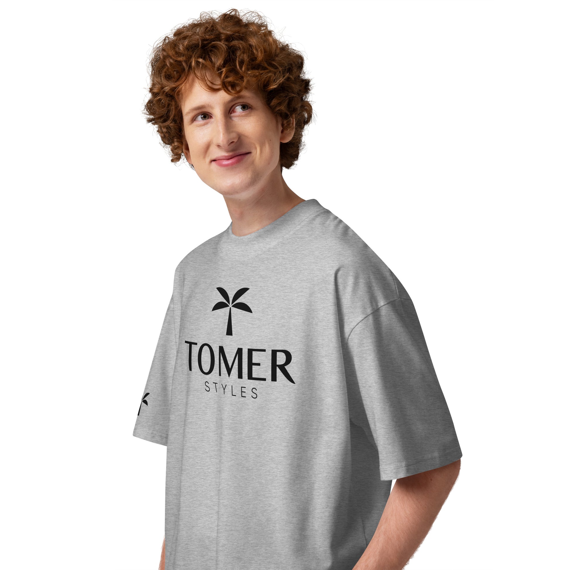 Oversized High Neck T-Shirt - Ash