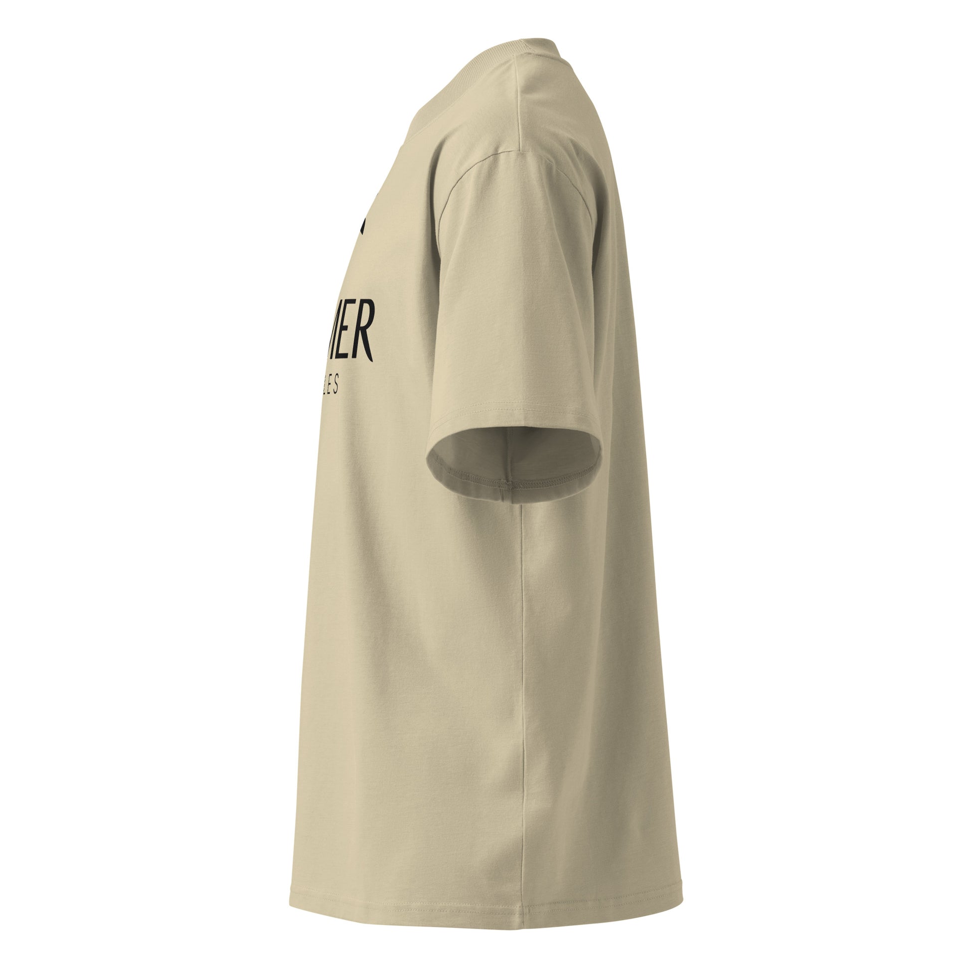 Oversized High Neck T-Shirt - Sand