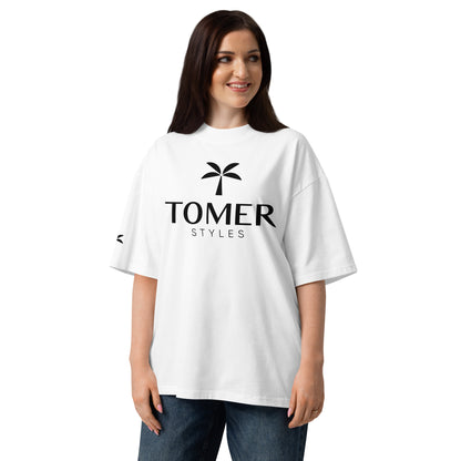Oversized High Neck T-Shirt - White